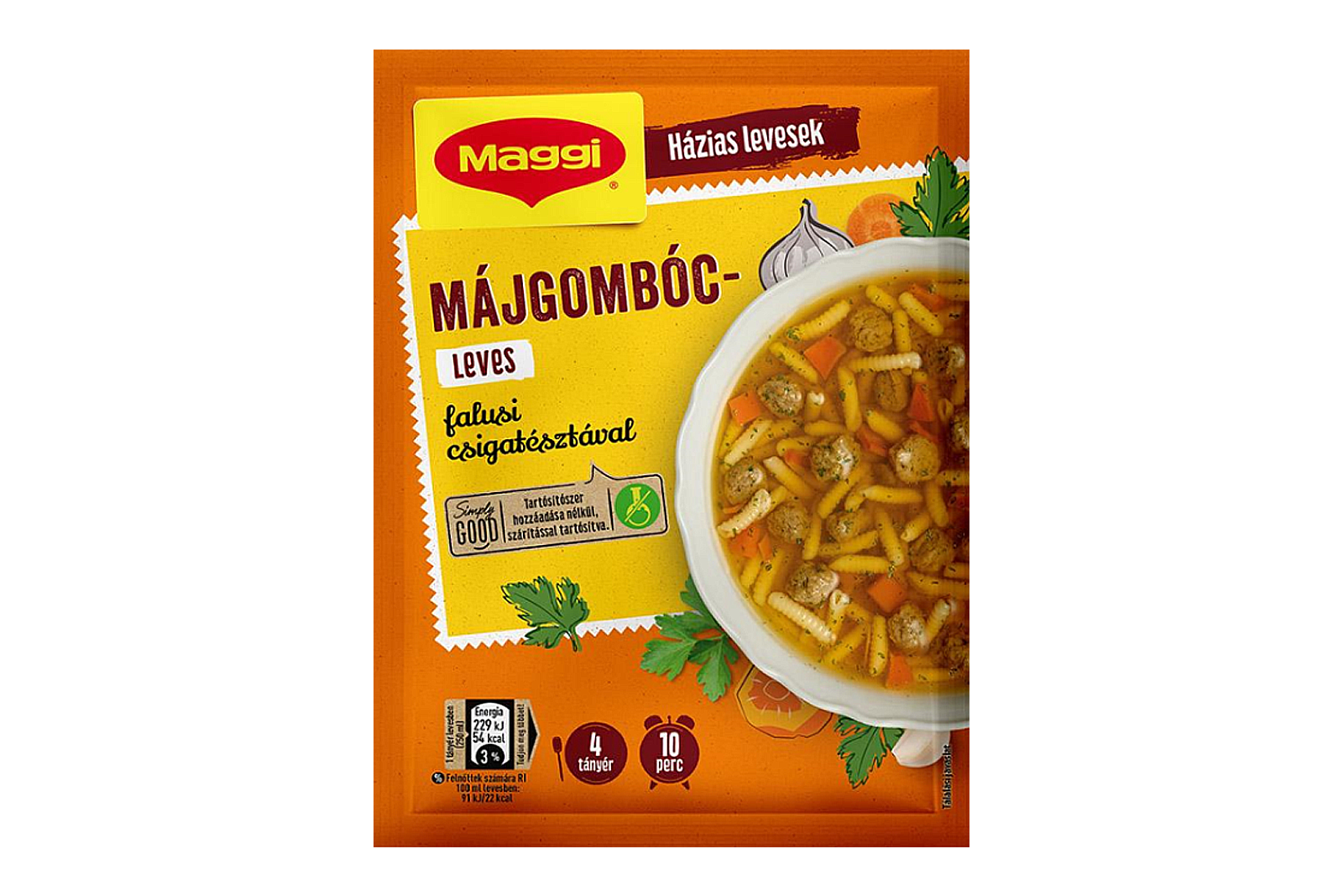 Maggi tomato soup with shell pasta 73g – instant tomato broth with mini pasta