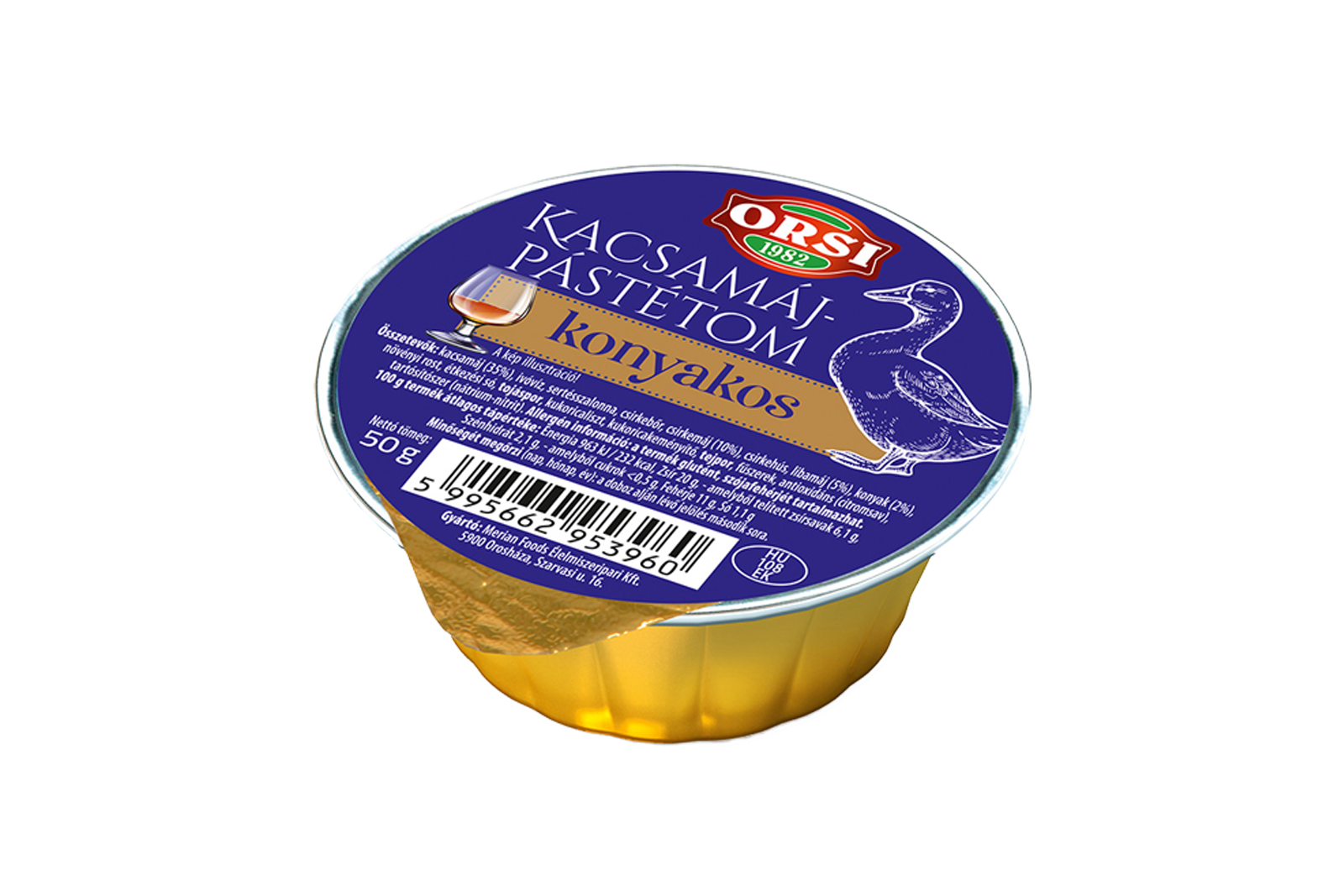 Duck liver pate with cognak