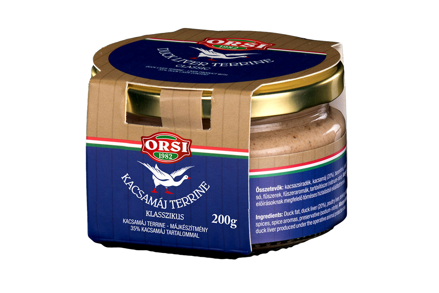 Duck liver terrine 35% fat content