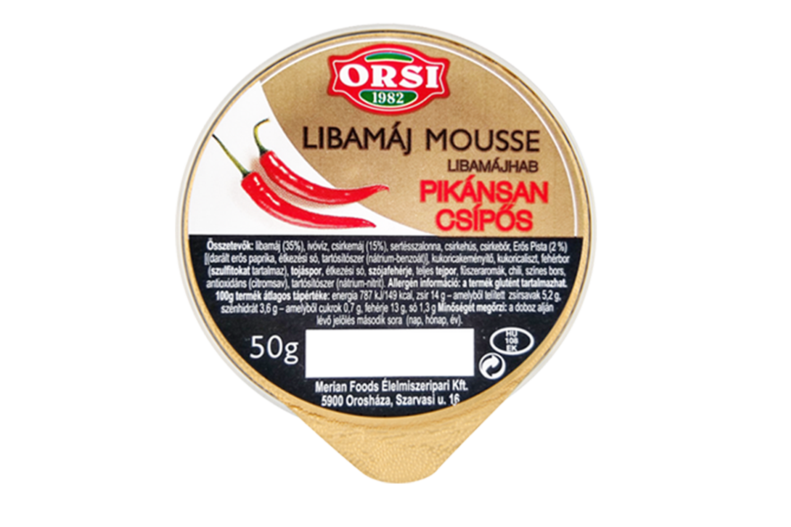 Spicy goose liver mousse