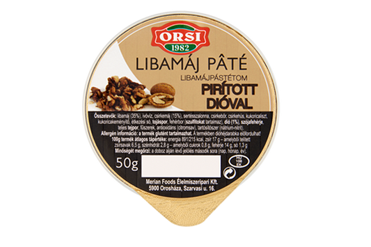 Goose liver pate with roasted wallnuts
