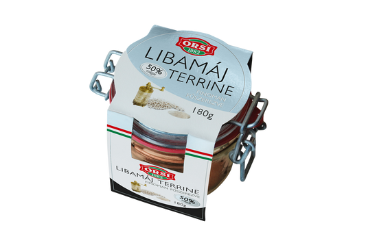 lightly seasoned goose liver terrine 50% fat content