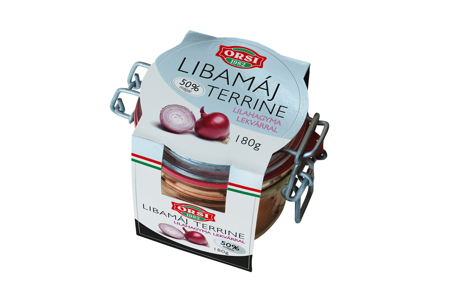 Goose liver terrine with red onion chutney 50% fat content