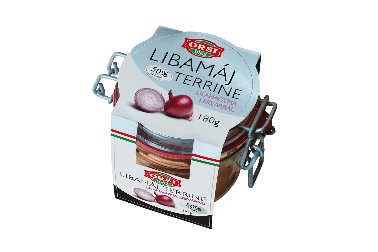 Goose liver terrine with red onion chutney 50% fat content