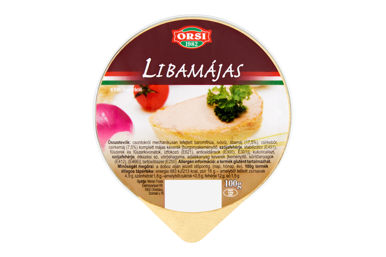 Orsi goose liver mousse Mediterranean 50g – herb-infused gourmet liver mousse