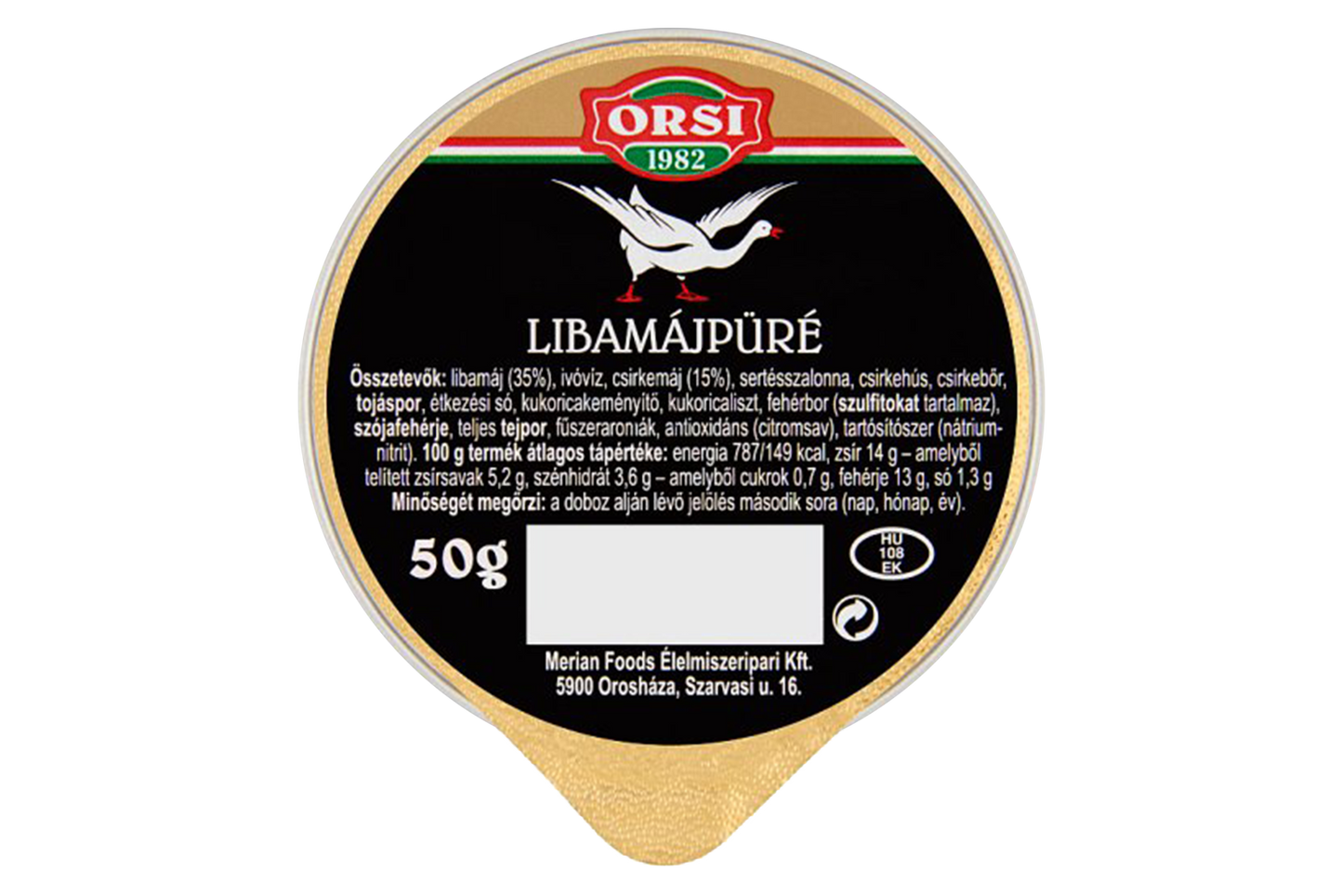 Orsi goose liver puree 50g – smooth goose liver for refined taste