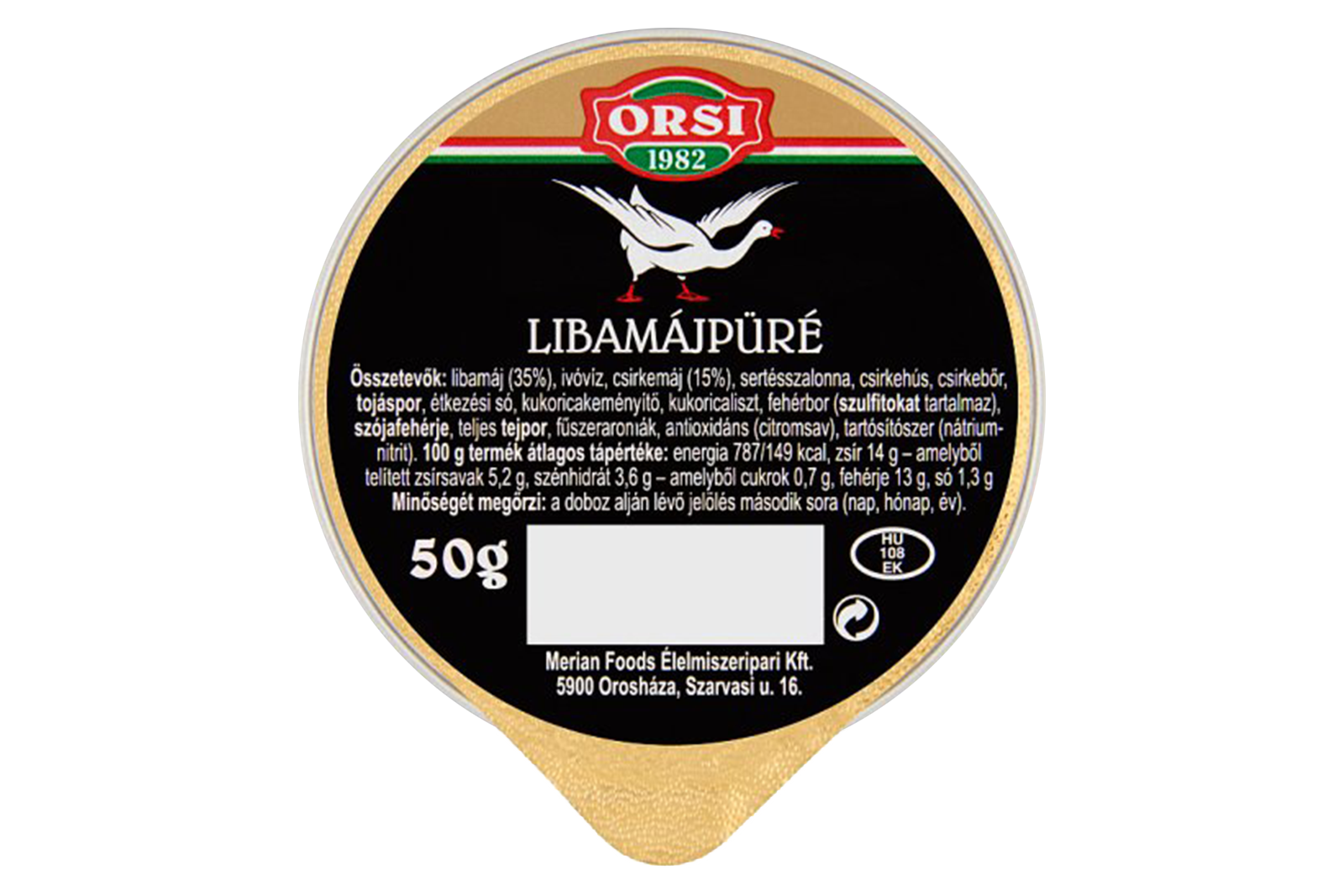 Orsi goose liver puree 50g – smooth goose liver for refined taste