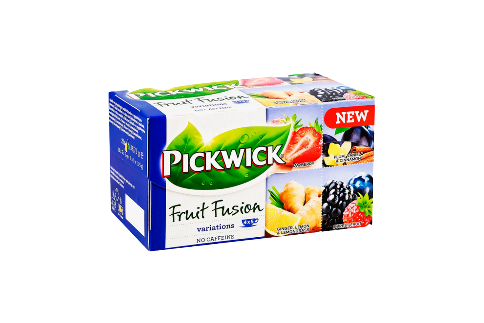 Pickwick Fruit Fusion Tea Assorted Flavours Caffeine-Free 20 Bags 38g