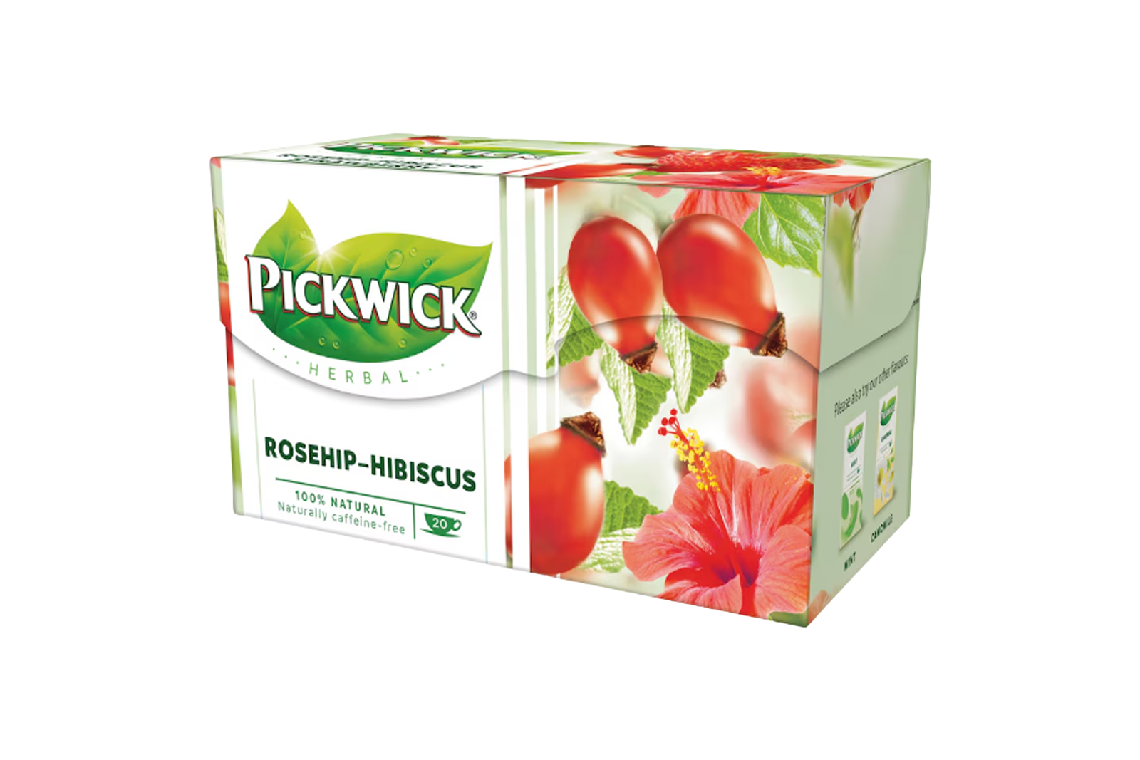 Pickwick Herbal Goodness Rosehip Tea with Hibiscus 20 Tea Bags 50 g