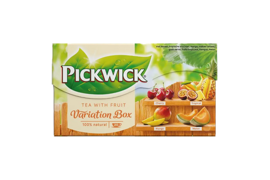 Pickwick Tea Fruit Variation 100% Natural Black Tea 20 Tea Bags - Cherry, Tropical, Mango, and Melon