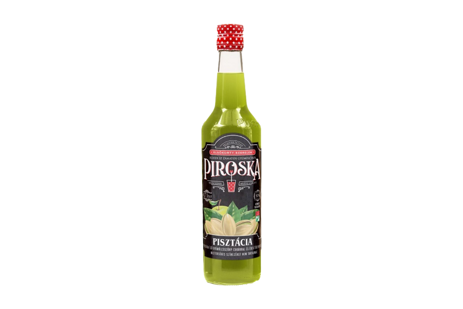 Piroska pistachio syrup 700ml – nut-flavoured fruit syrup for cocktails