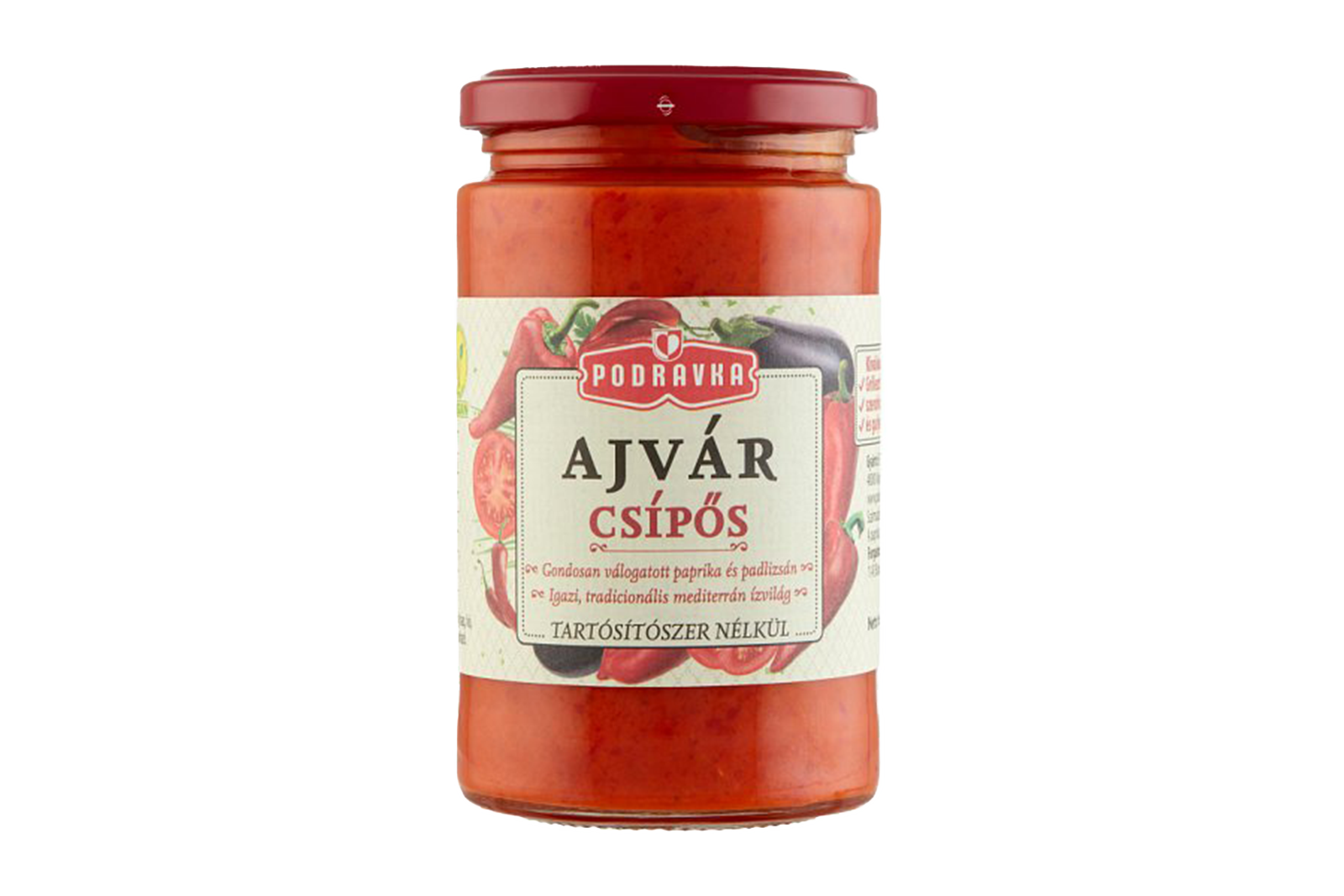 Podravka spicy ajvar 350g – hot Balkan-style vegetable spread