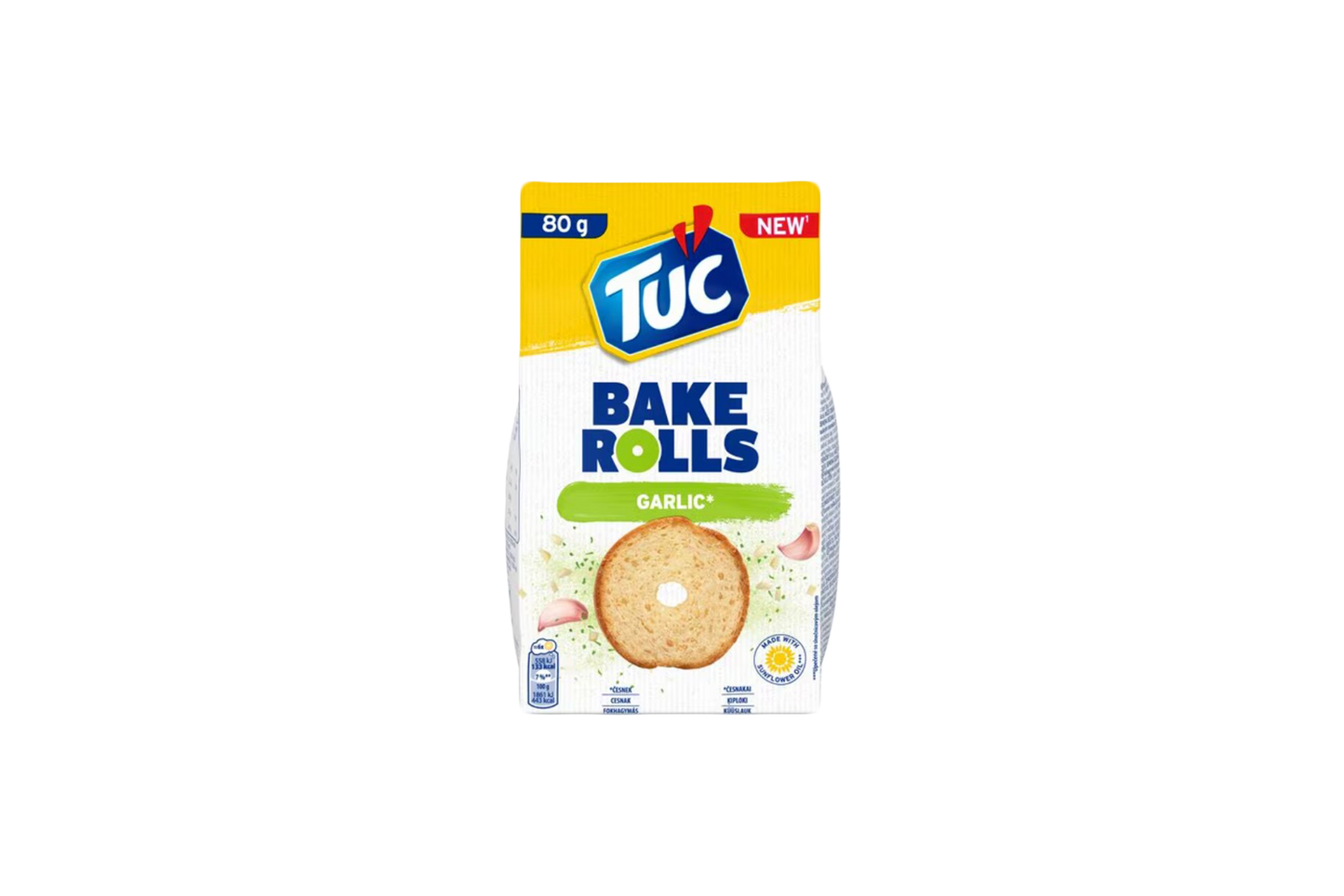 Garlic flavoured baked rolls