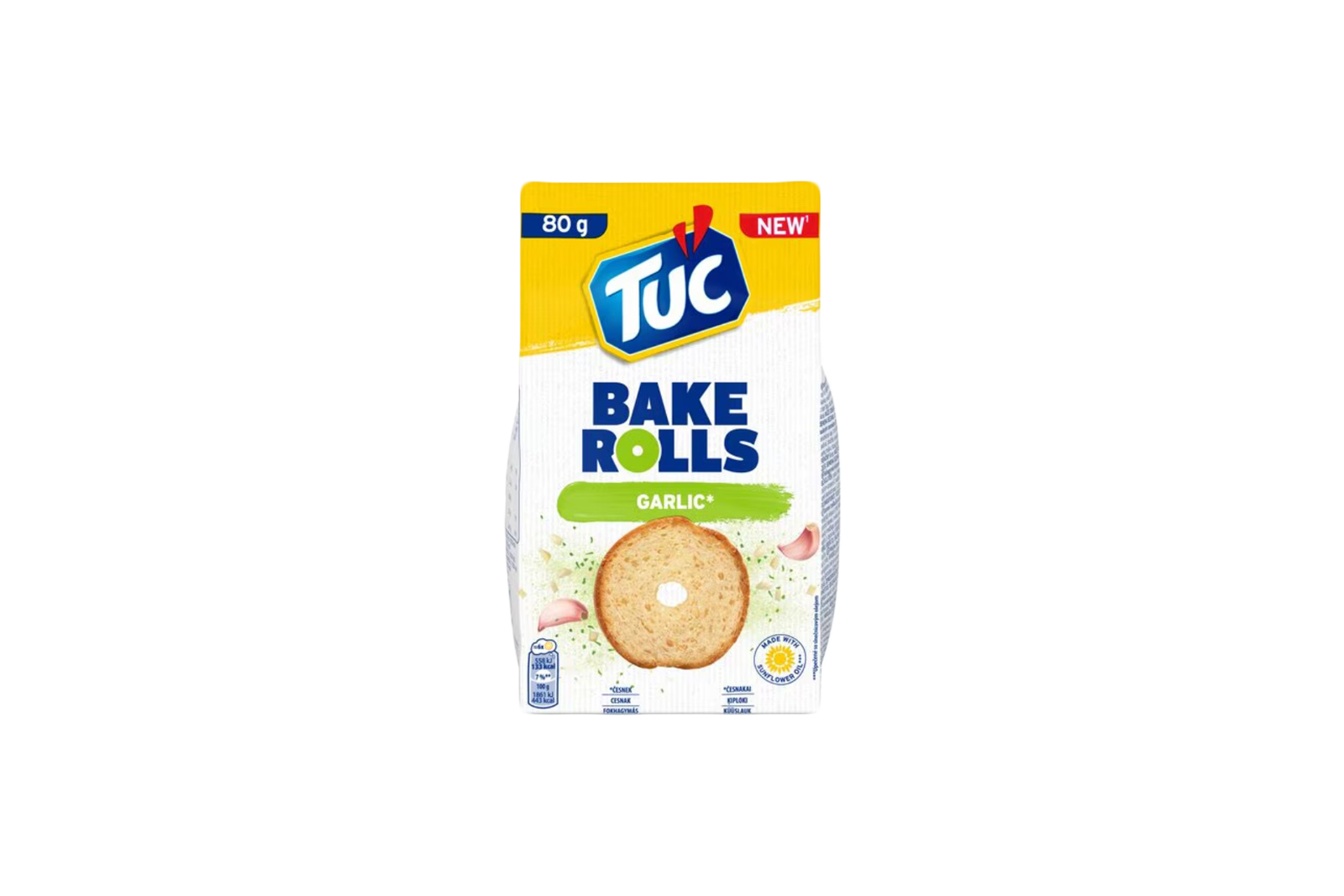 Garlic flavoured baked rolls