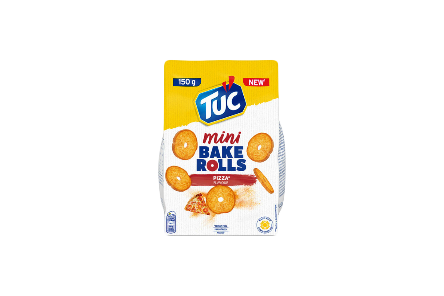 Double baked rolls with pizza flavour