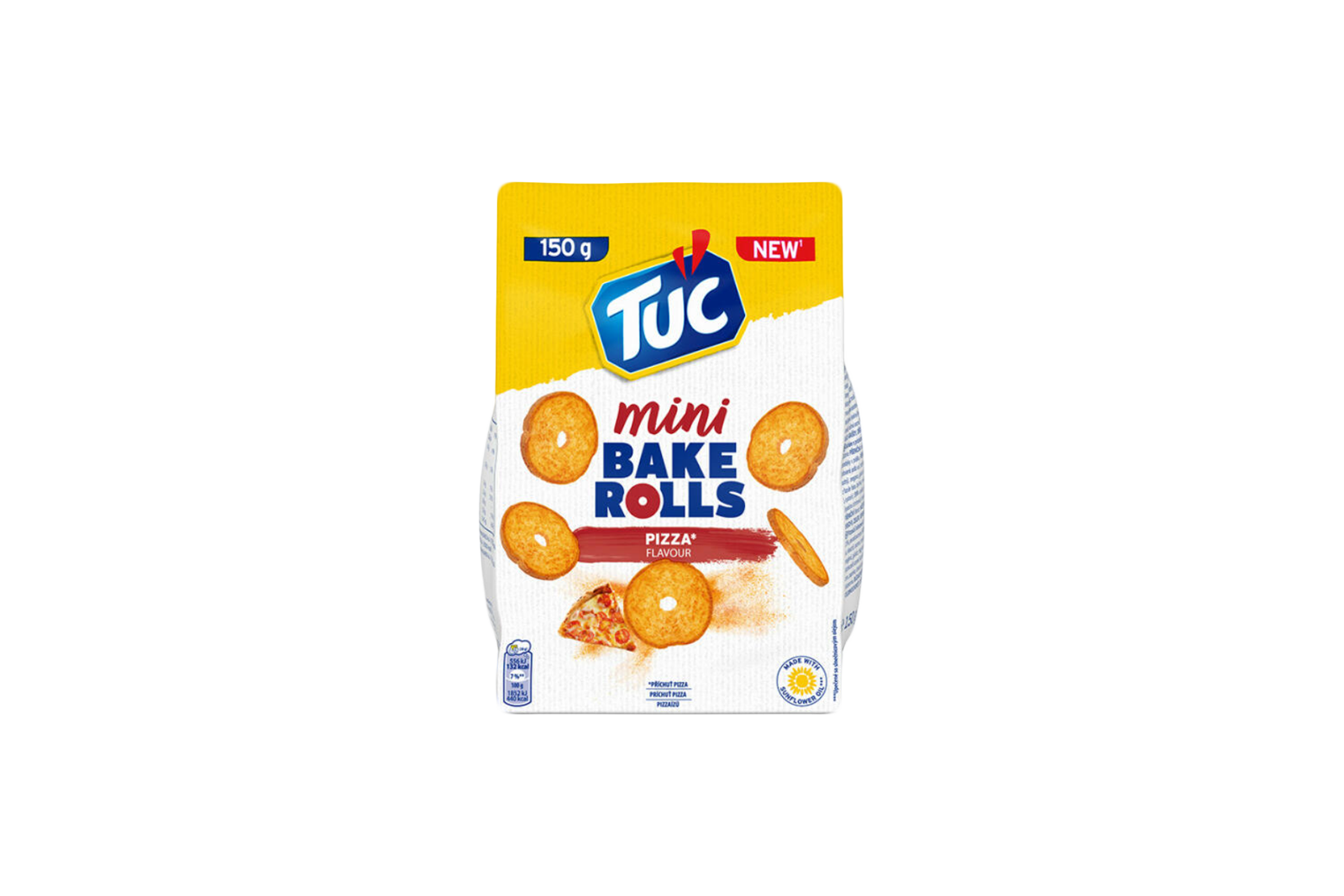 Double baked rolls with pizza flavour