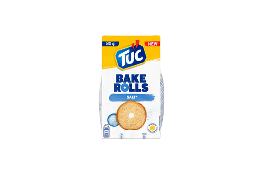Salt flavoured baked rolls