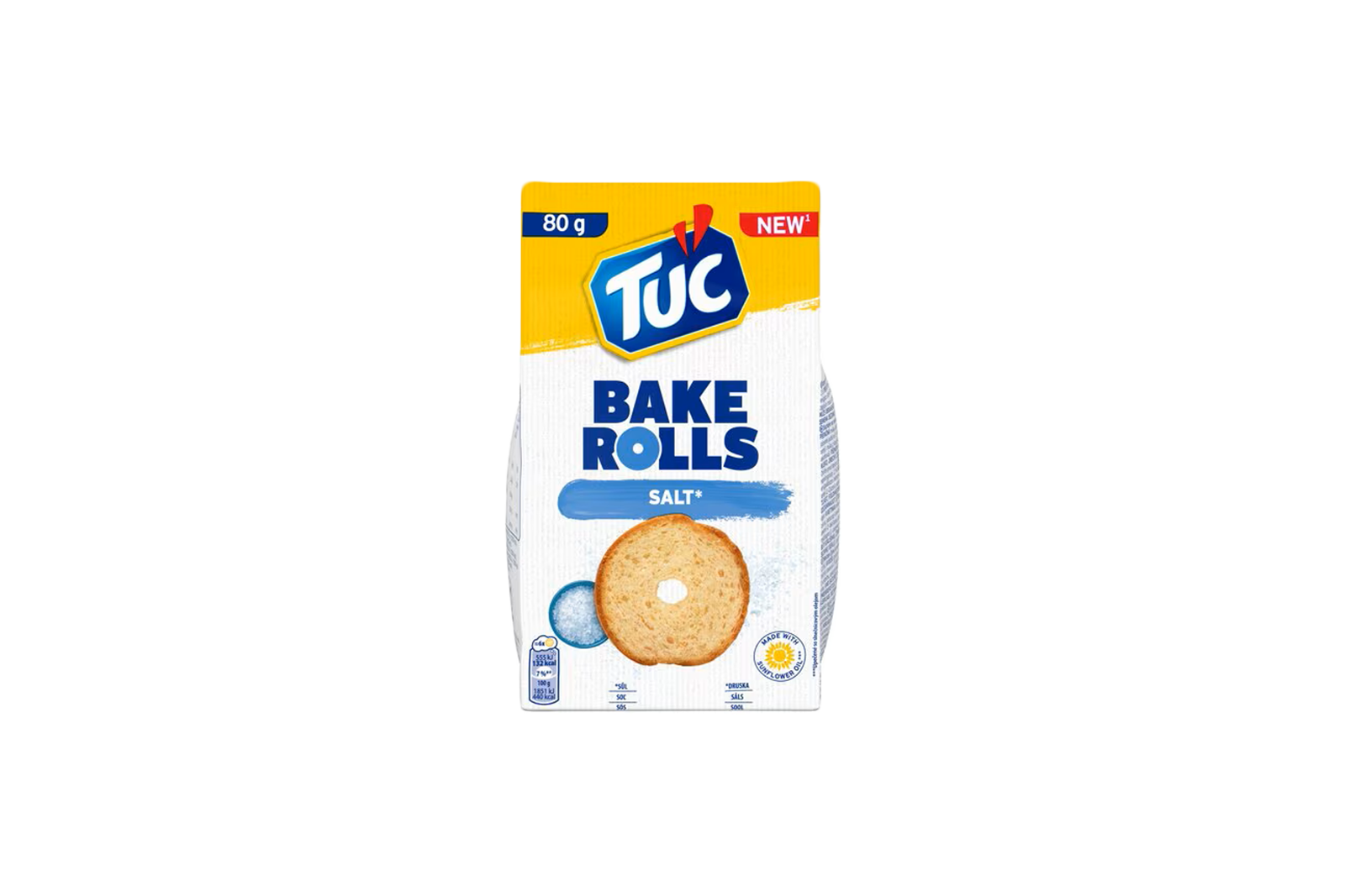 Salt flavoured baked rolls
