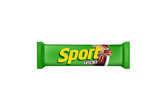 Sport Kapuciner chocolate bar 31g – coffee and cream filling, chocolate coated