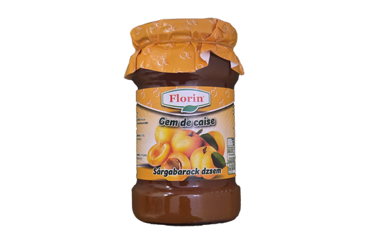 Florin apricot jam 360g jar, classic Hungarian fruit spread