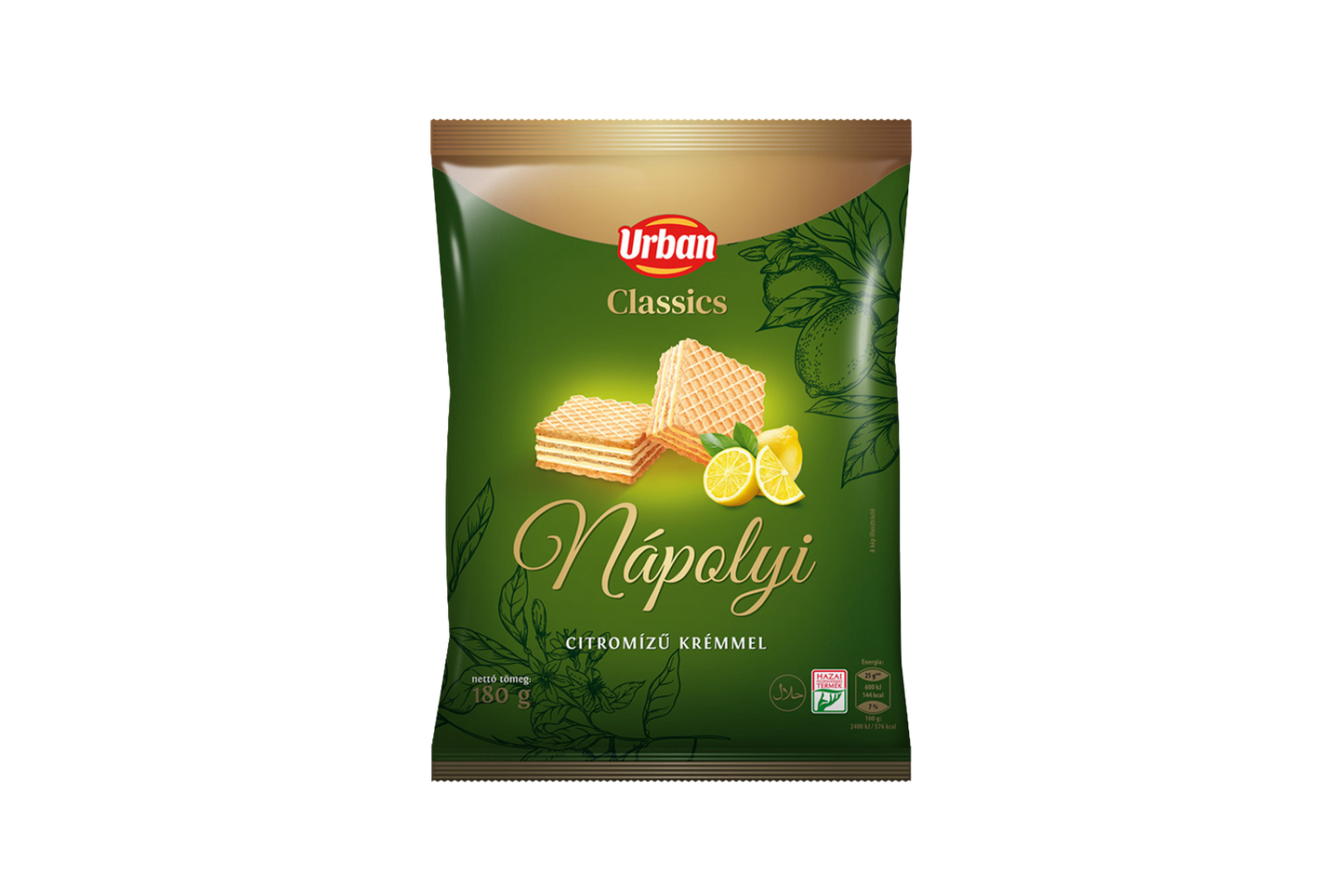 Urban Classics Lemon Cream Wafer 180g