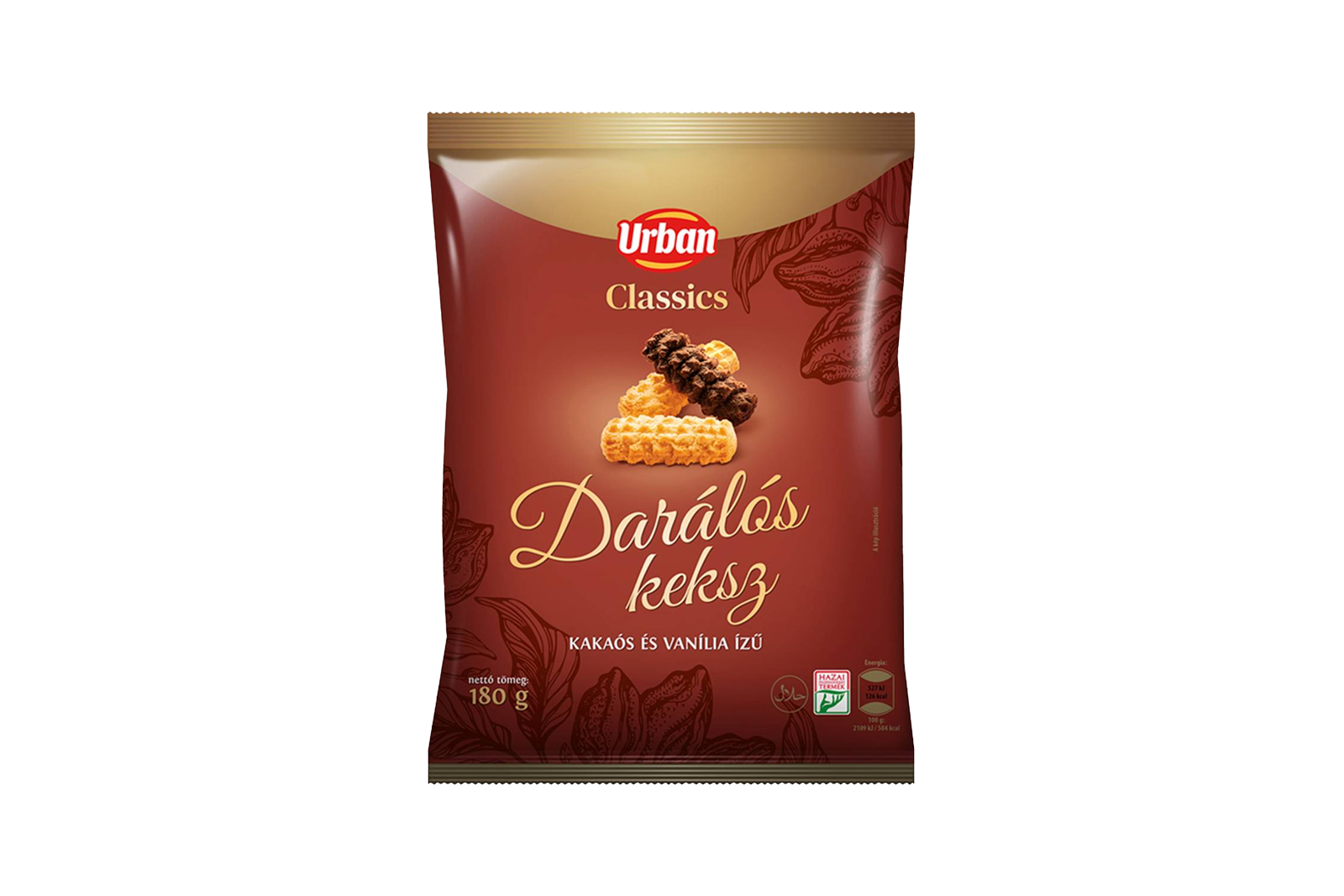 Urban Classics pressed biscuit fingers 180g, crunchy snack biscuits