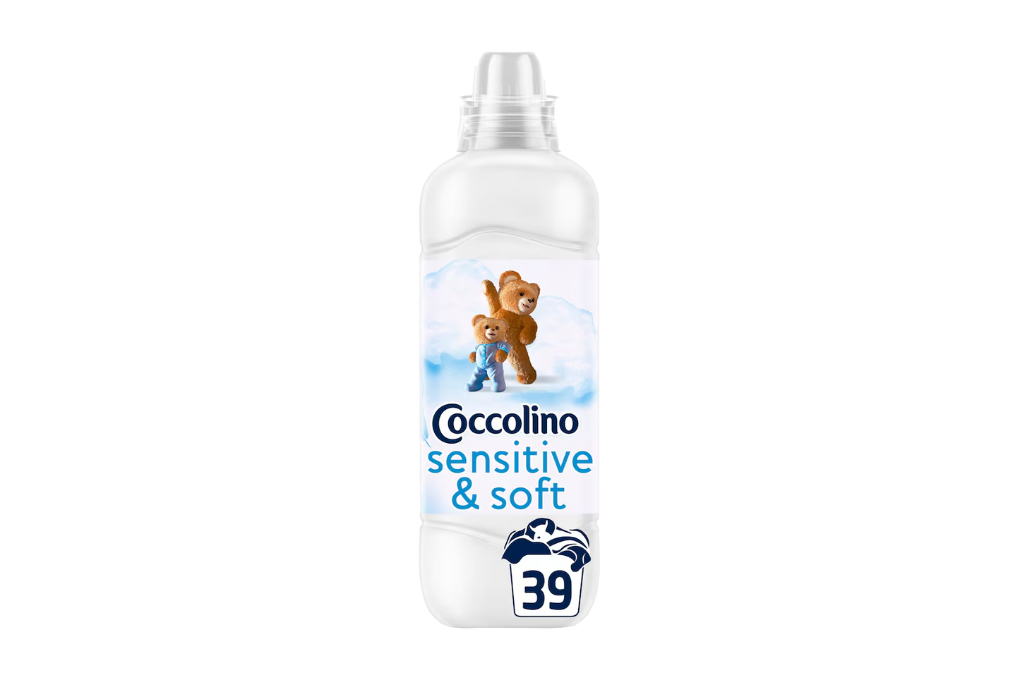 Coccolino sensitive & soft fabric softener 975ml, 39 washes